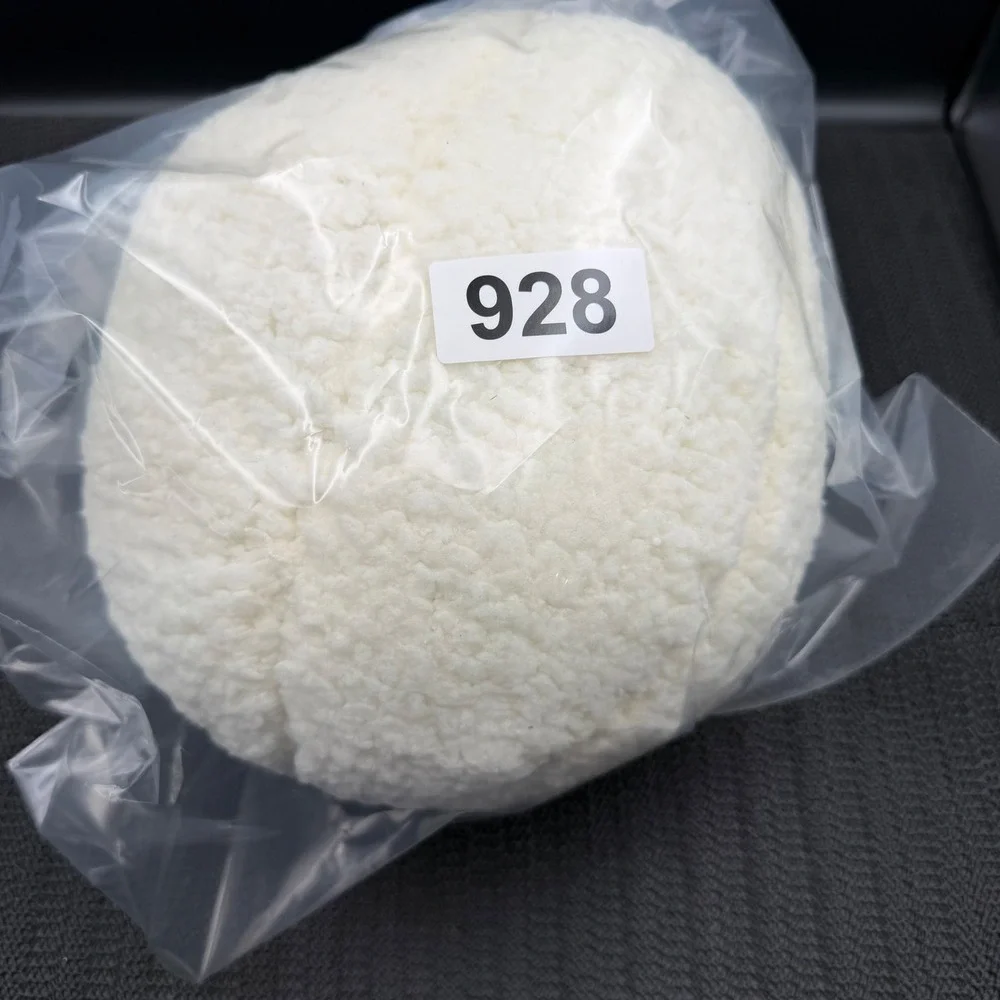 Target Cream Sherpa Decorative Ball Pillow 9 Inch Round Plush Accent Cream White